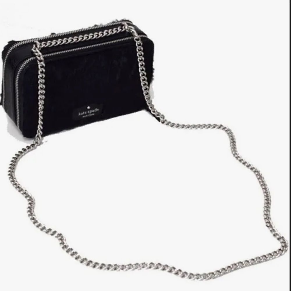 Kate spade shearling crossbody bag - Picture 2 of 10